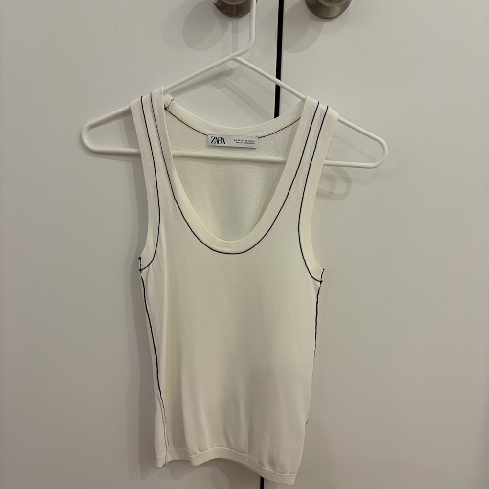 Zara white tank